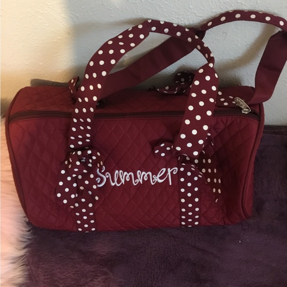 Brand New Adorable Red & White Dot Tote! - Picture 3 of 16